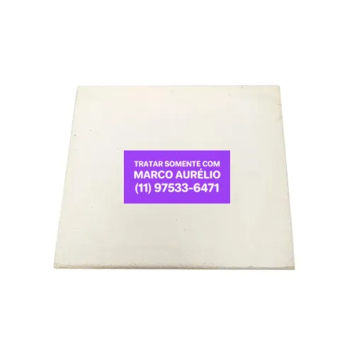 Pedra Refratária Quadrada 40x40cm para Pizza 12mm  Forno Churrasqueira - R$ 100 Cada