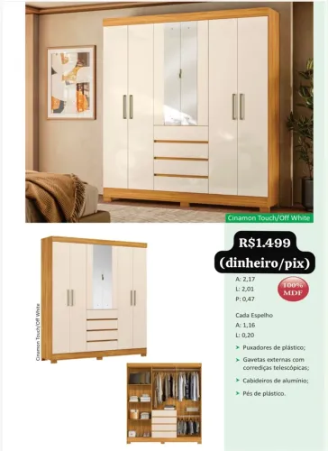 Guarda Roupa casal - Promoção