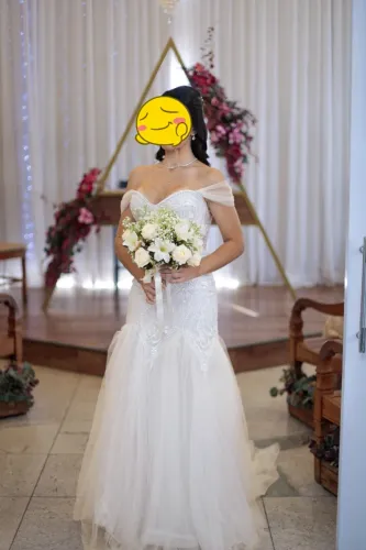 Vestido de noiva estilo sereia