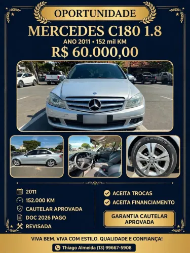 Mercedes-Benz C-180 CGI Classic 1.8 16V 156cv Aut. 2011