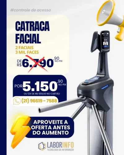 Catraca facial biométrica 