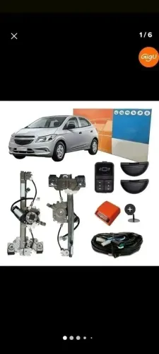 kit vidro eletrico gm prisma e onix joy 2017 2018 2019 traseiro tragial - novo!