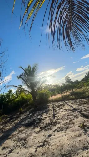 Terreno com casa em construção com recibo de compra e venda em itaunas 