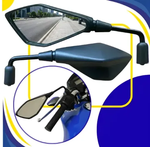 Retrovisor Modelo Kawasaki Z400 Haste Curta Rosca Honda 10mm