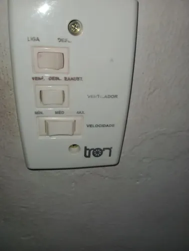 Ventilador de teto e 1 de parede