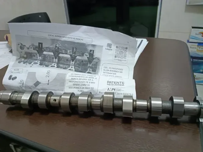 Eixo Comando De Válvulas Ea111 1.6 letra AG  Com Lubrificação Interna Cgd LINHA VW FOX...
