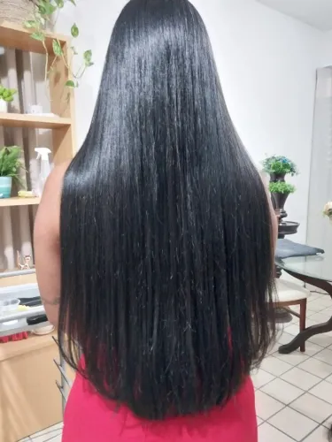 Vendo mega hair , cabelo humano, liso 70 centímetros,preto 180 gramas