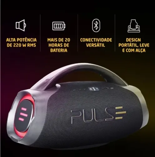 Caixa de Som bombox Pulse 220W