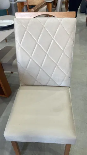 Cadeira de jantar (tecido veludo)
