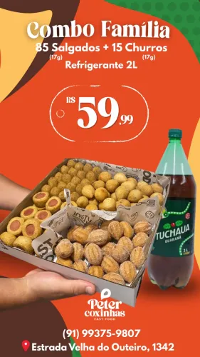 Cento de salgados 