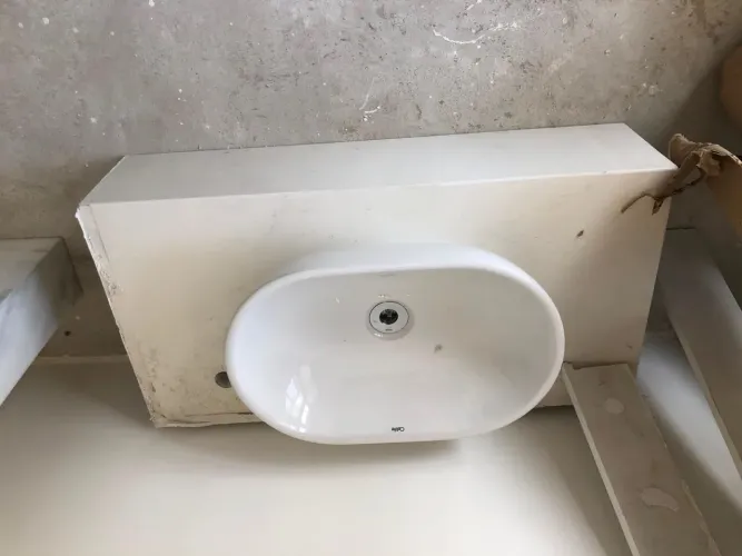 Pia + bancada lavabo