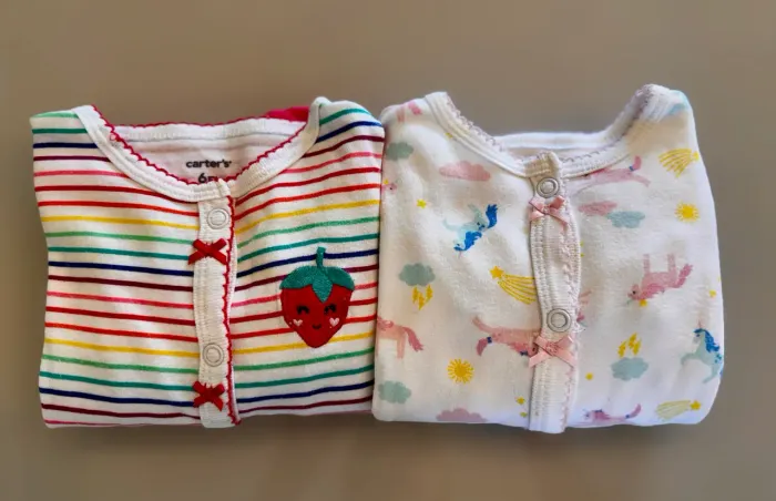 Kit com 2 Body Bebê manga longa Carter?s 6 meses