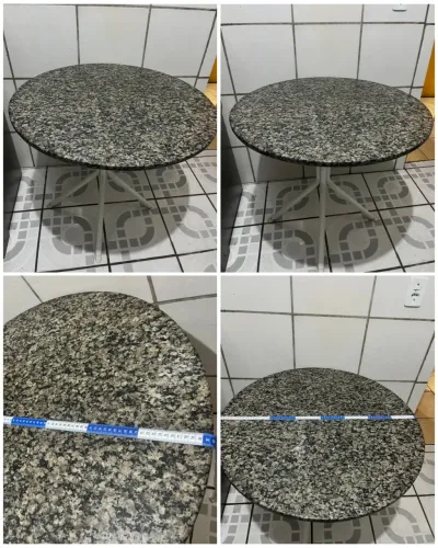 Mesa Redonda com Tampo de Granito