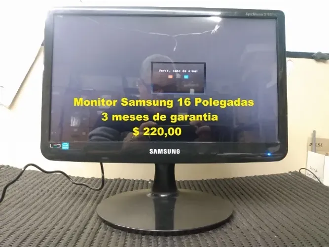 Monitor LED Samsung 16 Polegadas. Funcionando 100% com Garantia