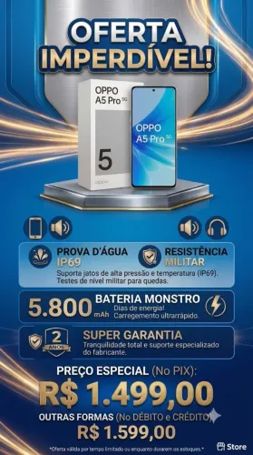 OPPO A5 PRO 5G 256GB prova d'água resistência a queda