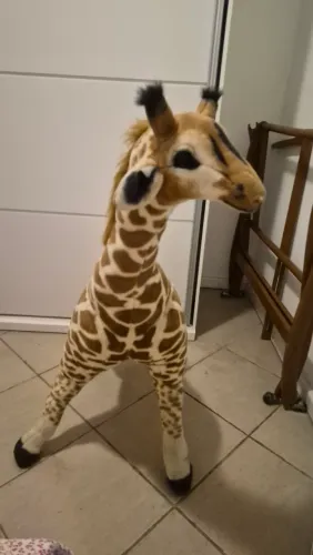 Girafa de pelúcia gigante da Melissa and Doug - original 