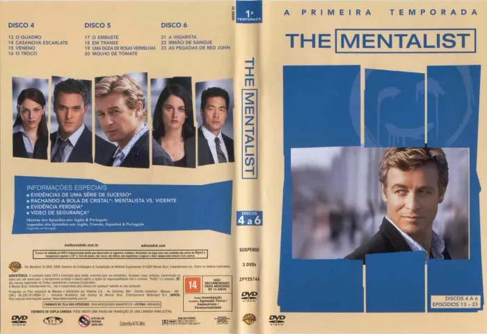 DVDS THE MENTALIST 1ª TEMPORADA COMPLETA