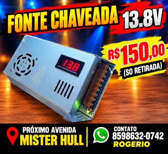 Fonte chaveada 13.8 v