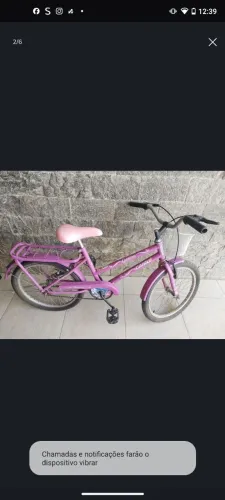 Bicicleta aro20 infantil feminina
