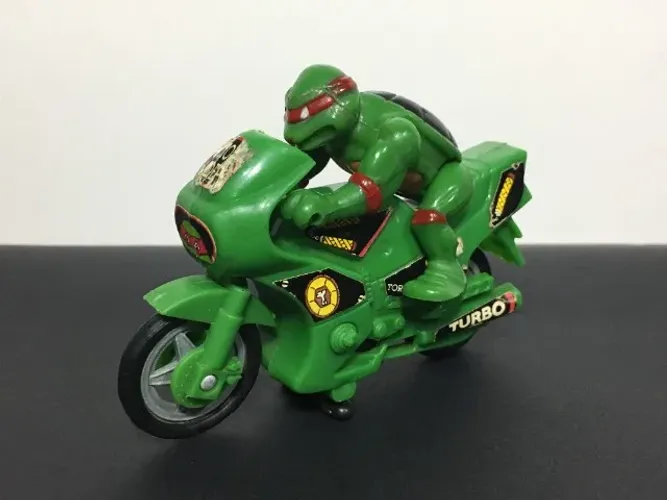Vintage Tortoise Rider Raphael - Moto das Tartarugas Ninja TMNT 1988