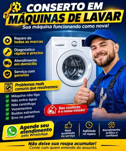 Reparo de máquinas de lavar roupas