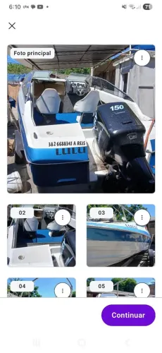 Motor mercury 260 horas de uso