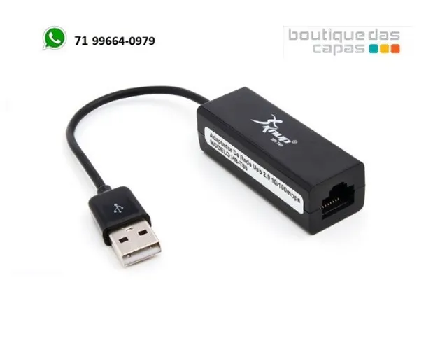 Adaptador USB de rede 10/100 mbps Rj45 knup hb-T80