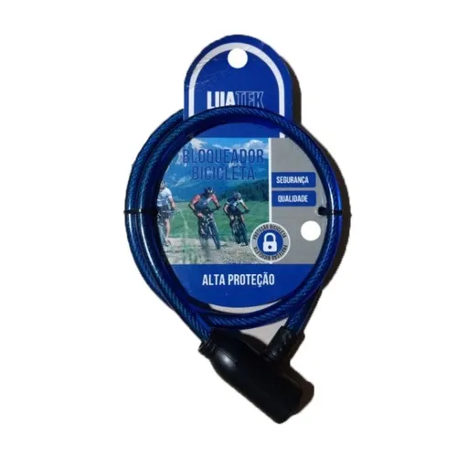 Cadeado para bicicleta cabo de aço Luatek