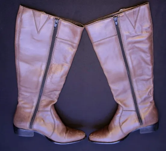 Bota feminina couro montaria Shoestok tamanho 37