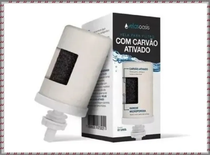 Vela Alcalina de carvão ativado - filtros de barros ou acrílicos