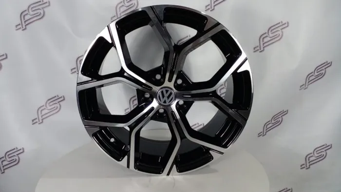 Rodas Vw Zeus A056 Preto Diamantado 5x112 - 18x7,5