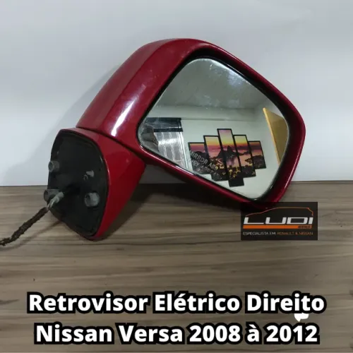 Retrovisor Elétrico Direito Nissan Versa 2008 à 2012