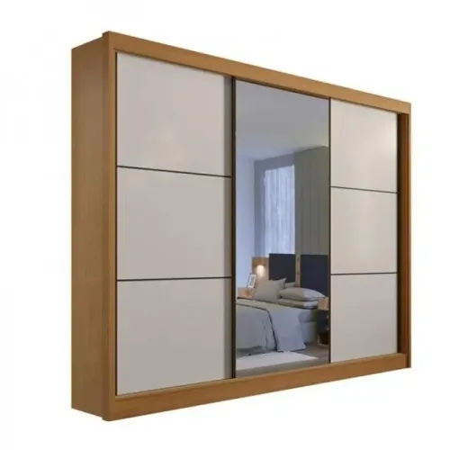 Roupeiro New Dallas Cinamomo/Grafite 100% MDF!! Rf9718m