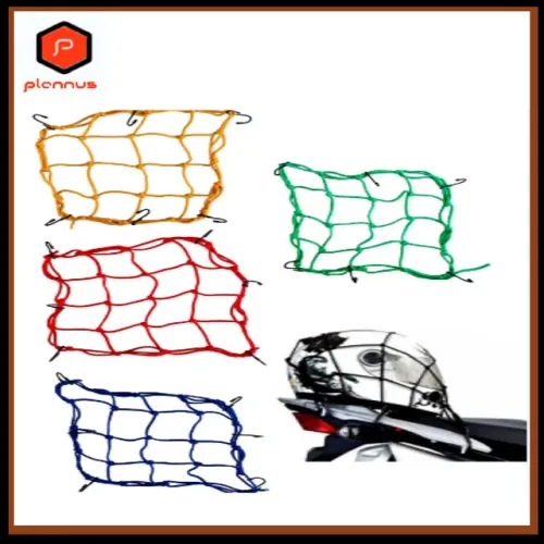 Rede Elástica Aranha Para Moto Capacete 42cm X 42cm Bagageiro Bicicleta Bike (z430) 