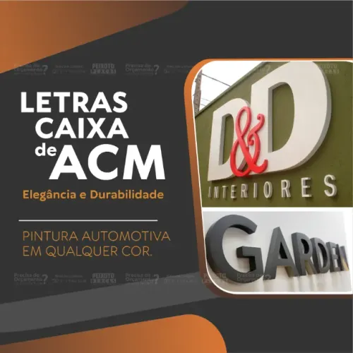 Letras Caixa de ACM