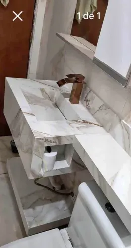 Pia de porcelanato 70x40 e 60x40 cada