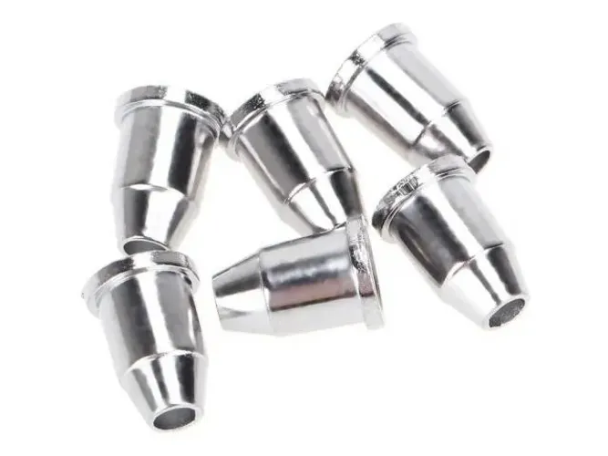 Buchas Virolas para Guitarra de 6 Cordas Cromo Kit com 6