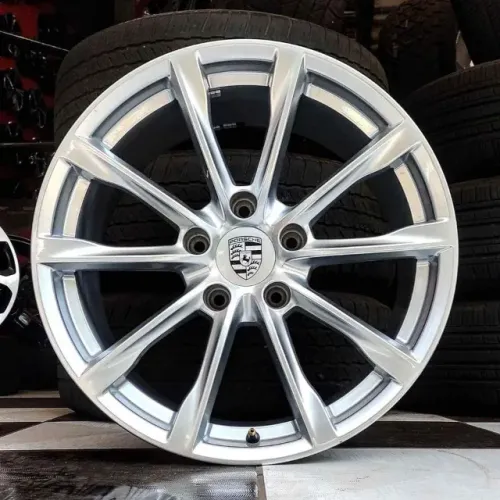 Rodas Porsche 718 Cayman aro 19 Original Prata 2 tlas