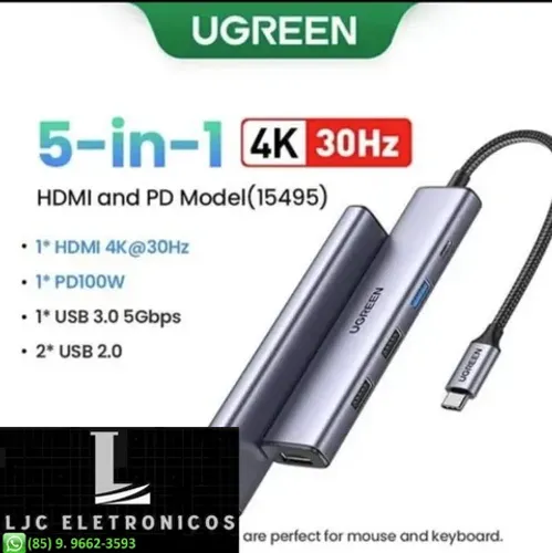 Hub Usb C Ugreen 5-i-1