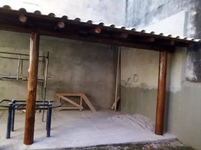 Telhado em eucalipto tratado