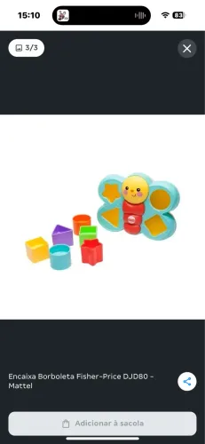 Brinquedo borboleta Fischer Price