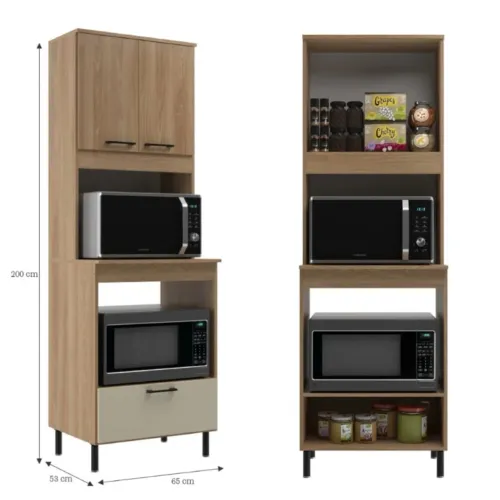 Armário de cozinha - porta forno