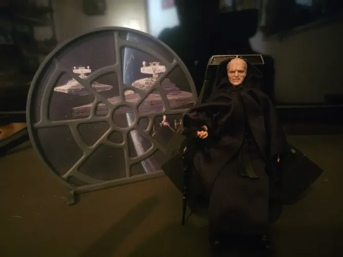 Palpatine + trono + janela 