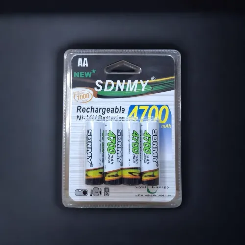 Pilhas Recarregáveis AA 4700 mAh - Pacote com 4