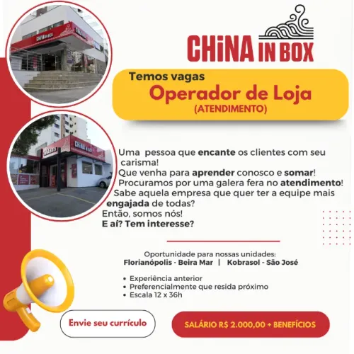 Operador de loja - Atendimento