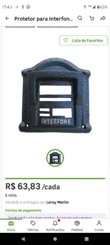 Protetor para Interfone - Novo