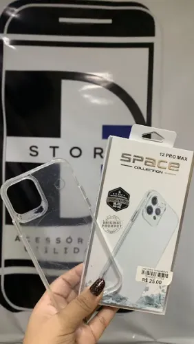 Case capinha ios iphone transparente com e sem indução magnética