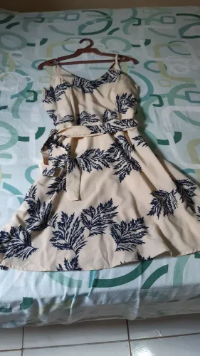 Desapego - Vestido estampado Tamanho M