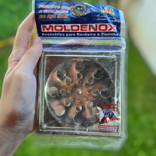 Tampa de Ralo Grelha Rotativa 9.3x9.3 cm Moldenox | Nova e Lacrada