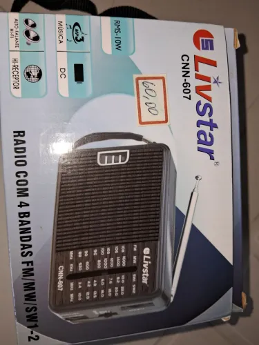 Rádio com 4 Bandas FM/MW/SW1 e 2